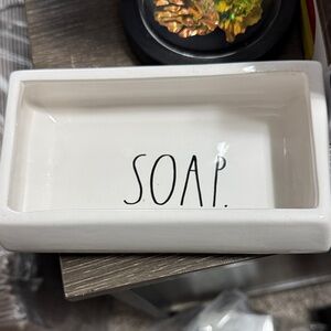 White Ceramic Soap Dish